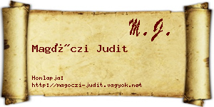 Magóczi Judit névjegykártya